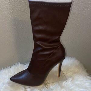 🤎🤎BROWN CALF HIGH BOOTS🤎🤎